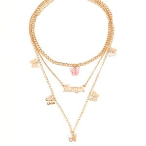 Angel layered Necklace $5